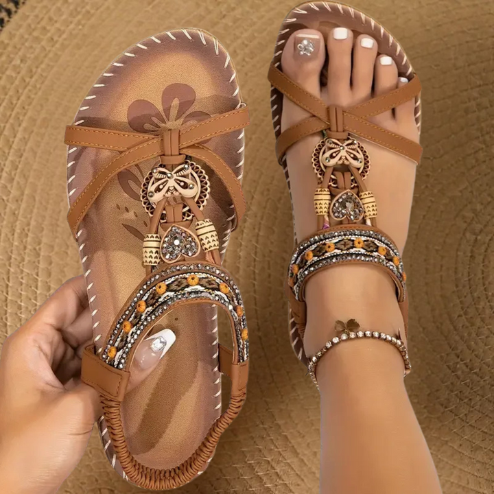 Nora™ | Sandali ortopedici in stile Ibiza per comfort ed eleganza