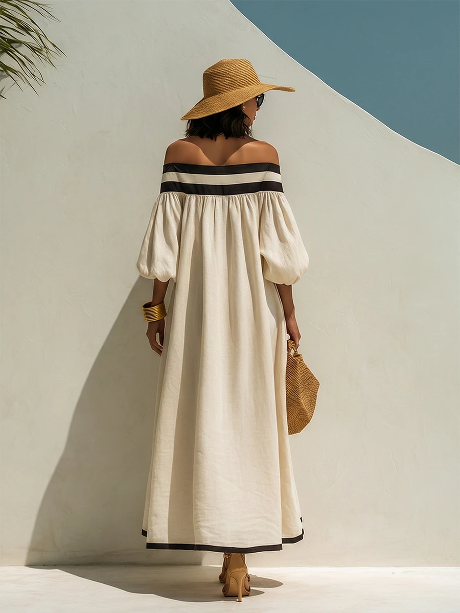 Cindy | Abito maxi con spalle scoperte