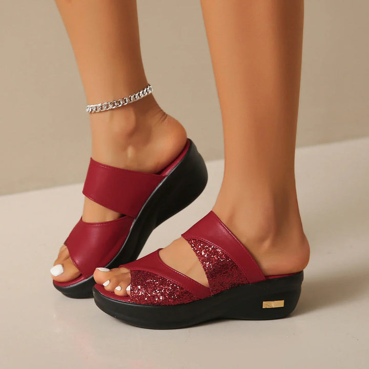 Sandalo Ginevra con suola piattaforma comfort