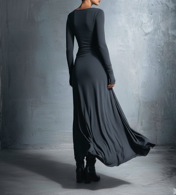 Vittoria | Abito maxi con nodo laterale