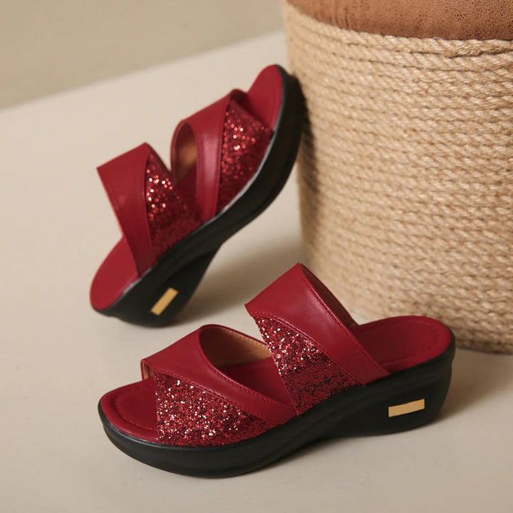 Sandalo Ginevra con suola piattaforma comfort