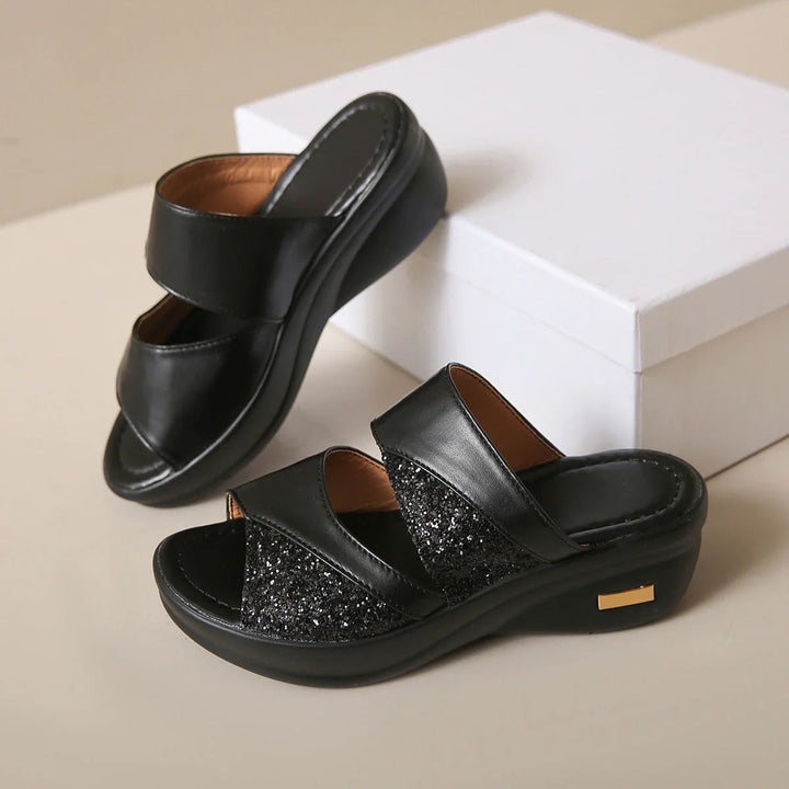 Sandalo Ginevra con suola piattaforma comfort