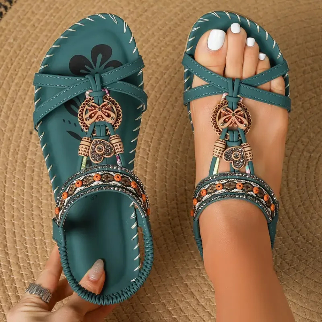 Nora™ | Sandali ortopedici in stile Ibiza per comfort ed eleganza