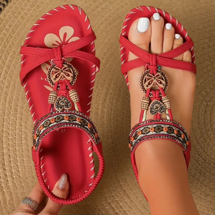 Nora™ | Sandali ortopedici in stile Ibiza per comfort ed eleganza