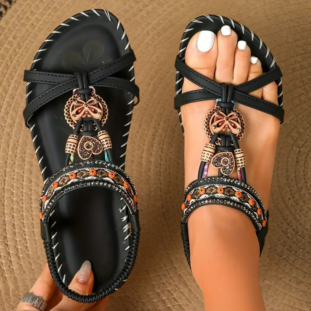 Nora™ | Sandali ortopedici in stile Ibiza per comfort ed eleganza