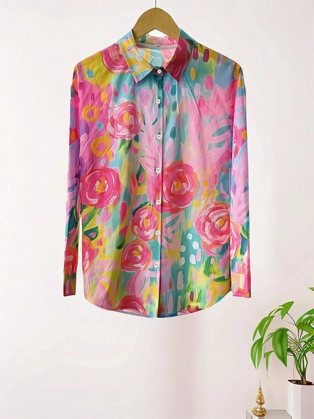 Rina™ | Blusa con fantasia colorata