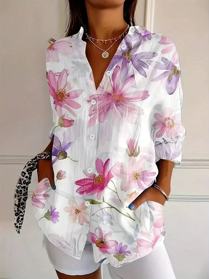 Rina™ | Blusa con fantasia colorata