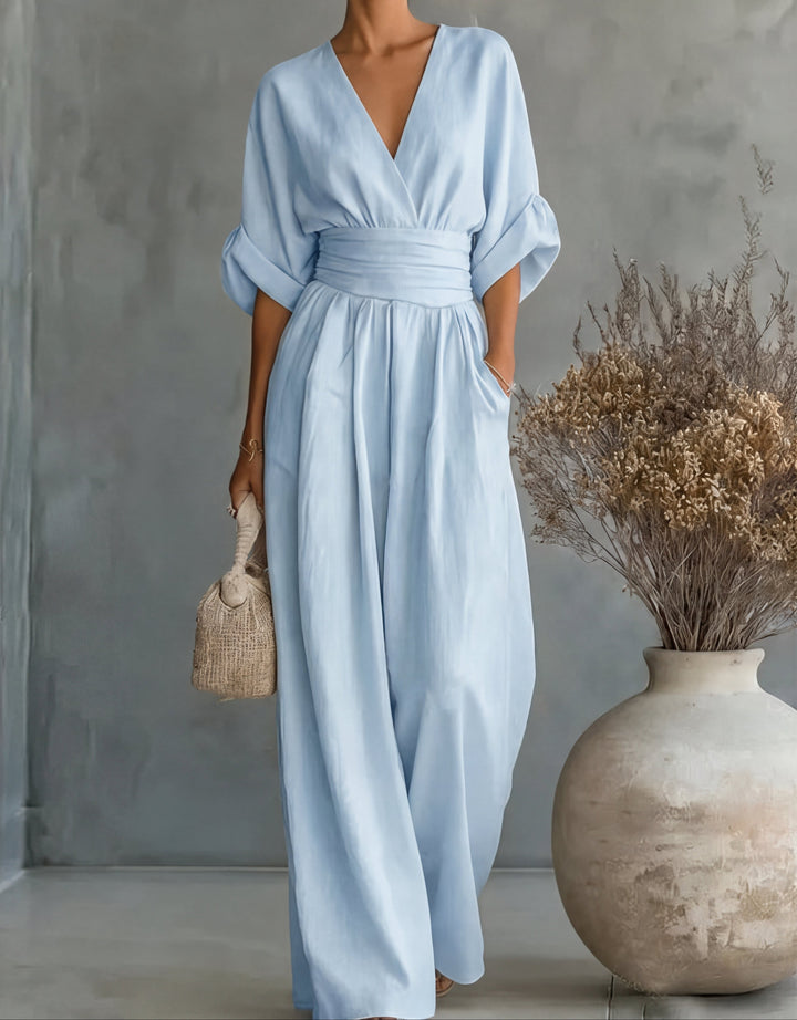 Kira | Tuta elegante e raffinata con scollo a V