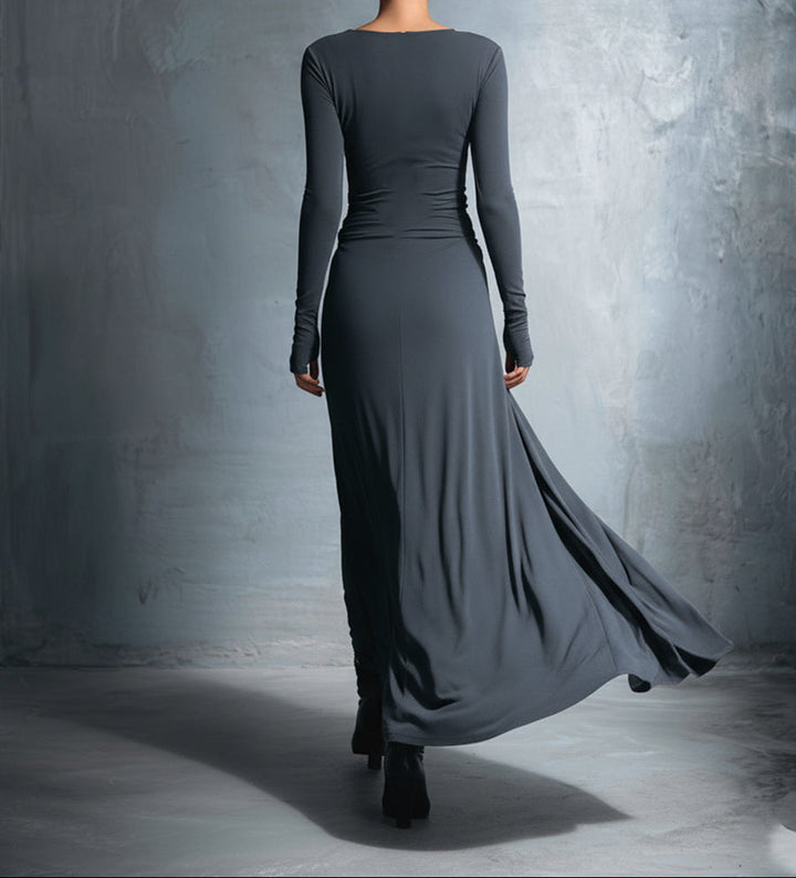 Vittoria | Abito maxi con nodo laterale