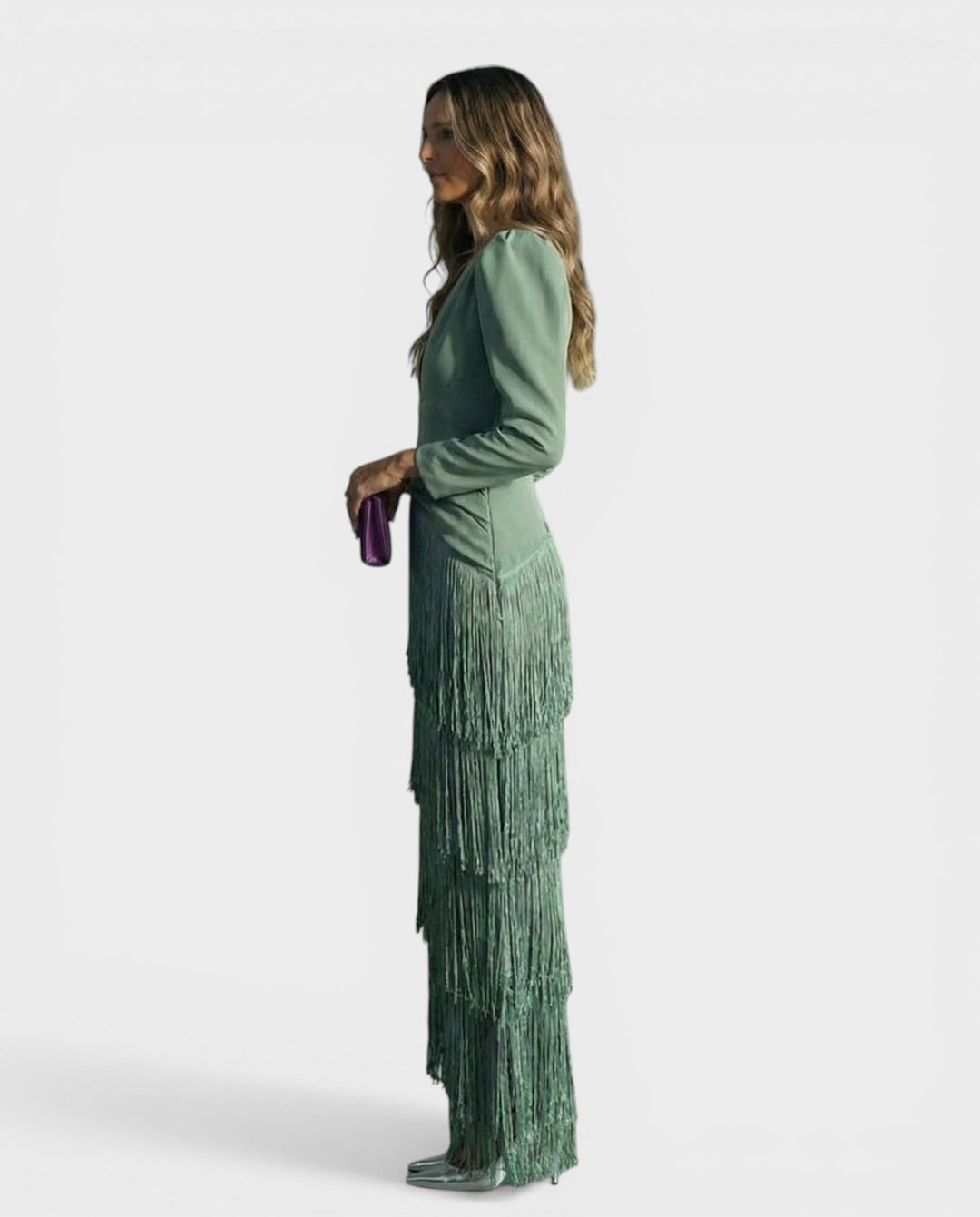 BEATRICE | Abito elegante da sera con frange