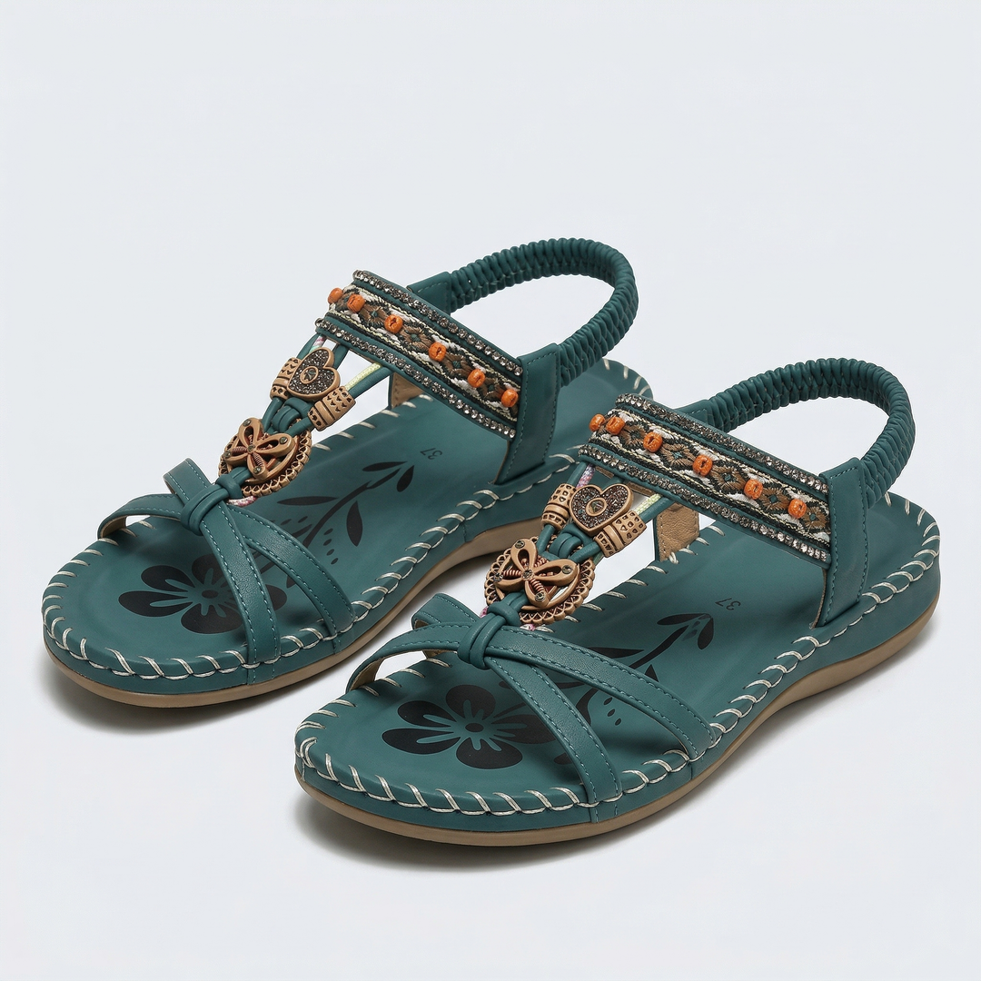 Nora™ | Sandali ortopedici in stile Ibiza per comfort ed eleganza