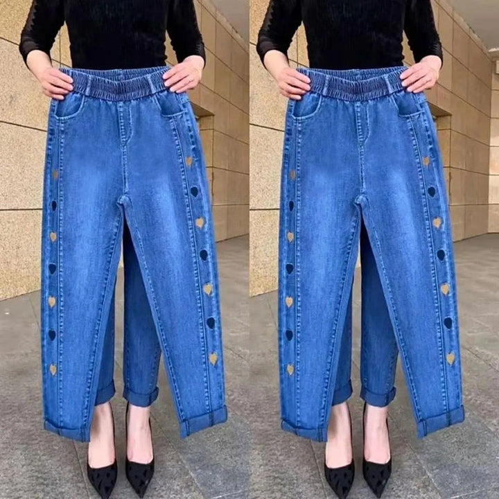 Soraya | Jeans elasticizzati con ricamo